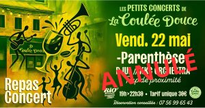 Lire la suite à propos de l’article ANNULÉ – VEND. 22/5 : PARENTHÈSE (Djul // KKC Orchestra)